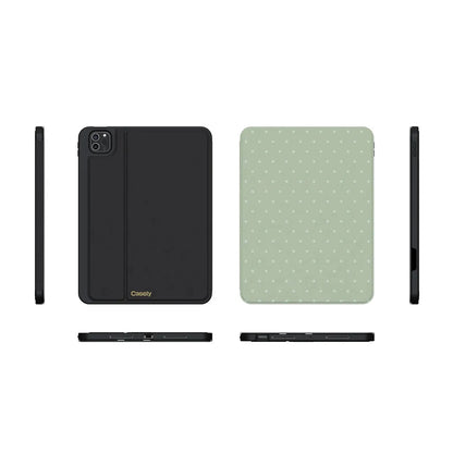 On the Dot | Green Polka Dot iPad Case