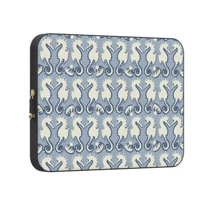 Seahorse Drift | Coastal Blues Laptop Case
