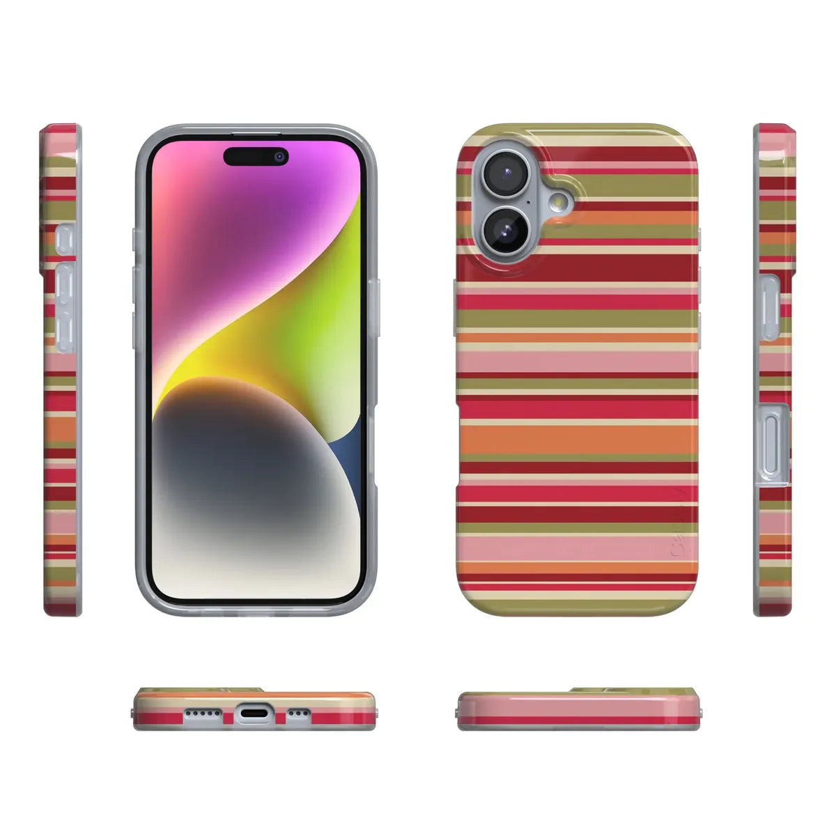 Citrus Stripes | Poolside Print Case