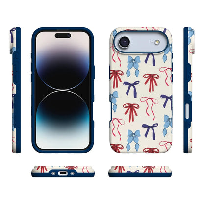 American Girlie | Red White & Blue Bows Case