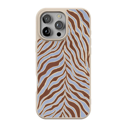 Untamed | Brown & Blue Zebra Case - iPhone 16 Pro
