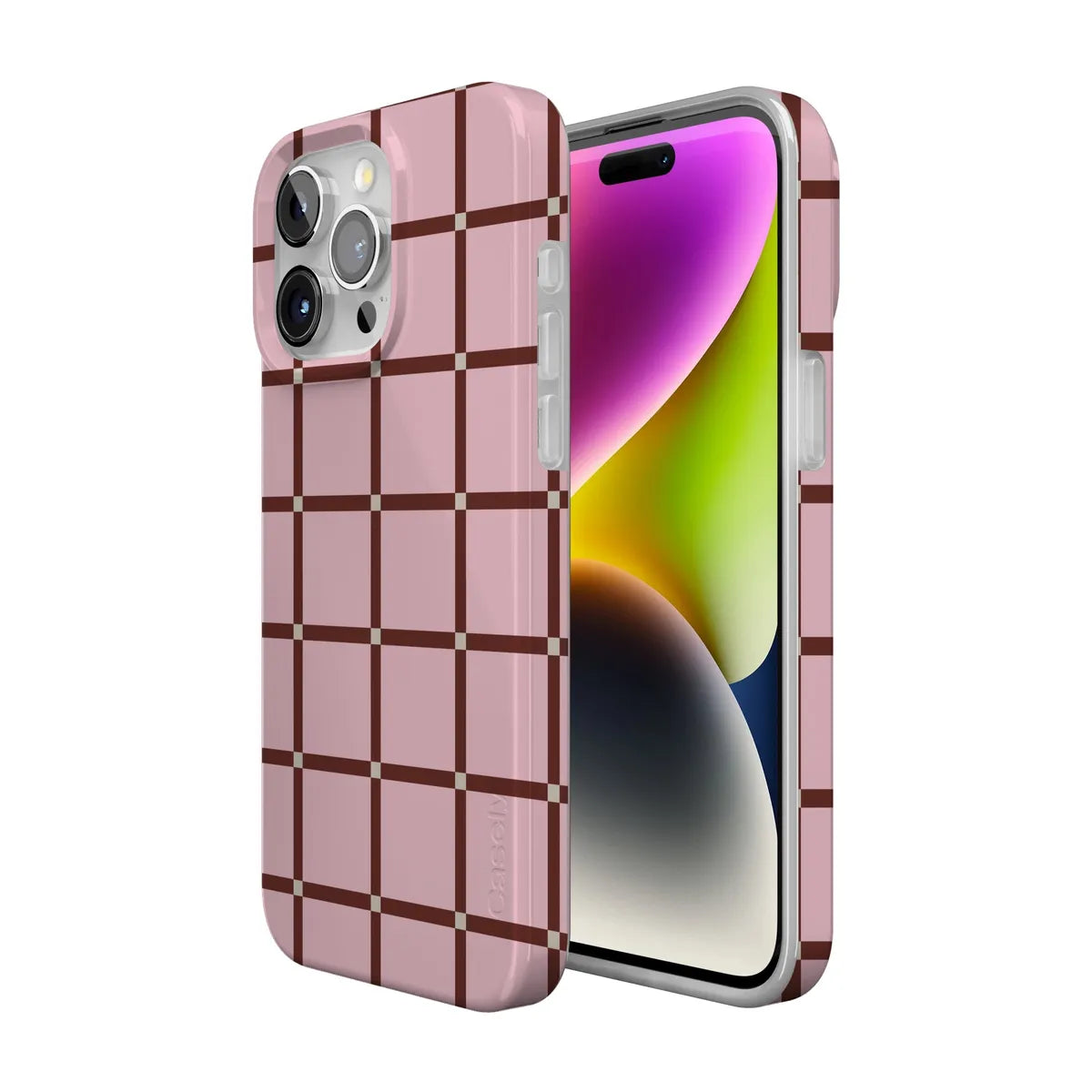 Uptown Gridlock | Pink Checkerboard Case