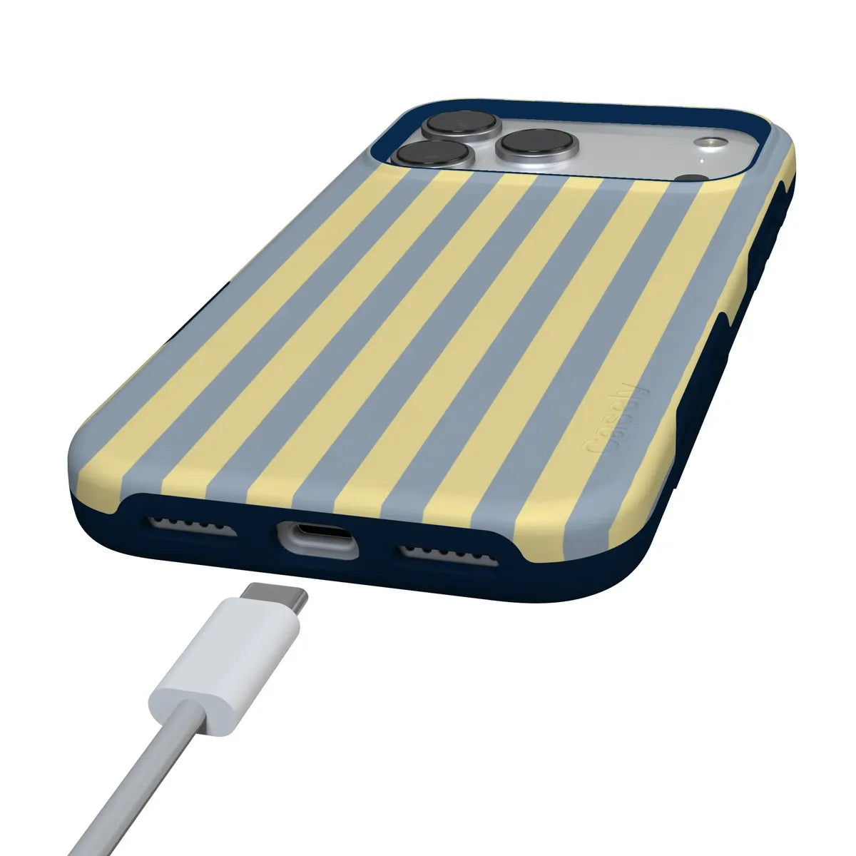 Coastline Stripes | Blue & Yellow Case