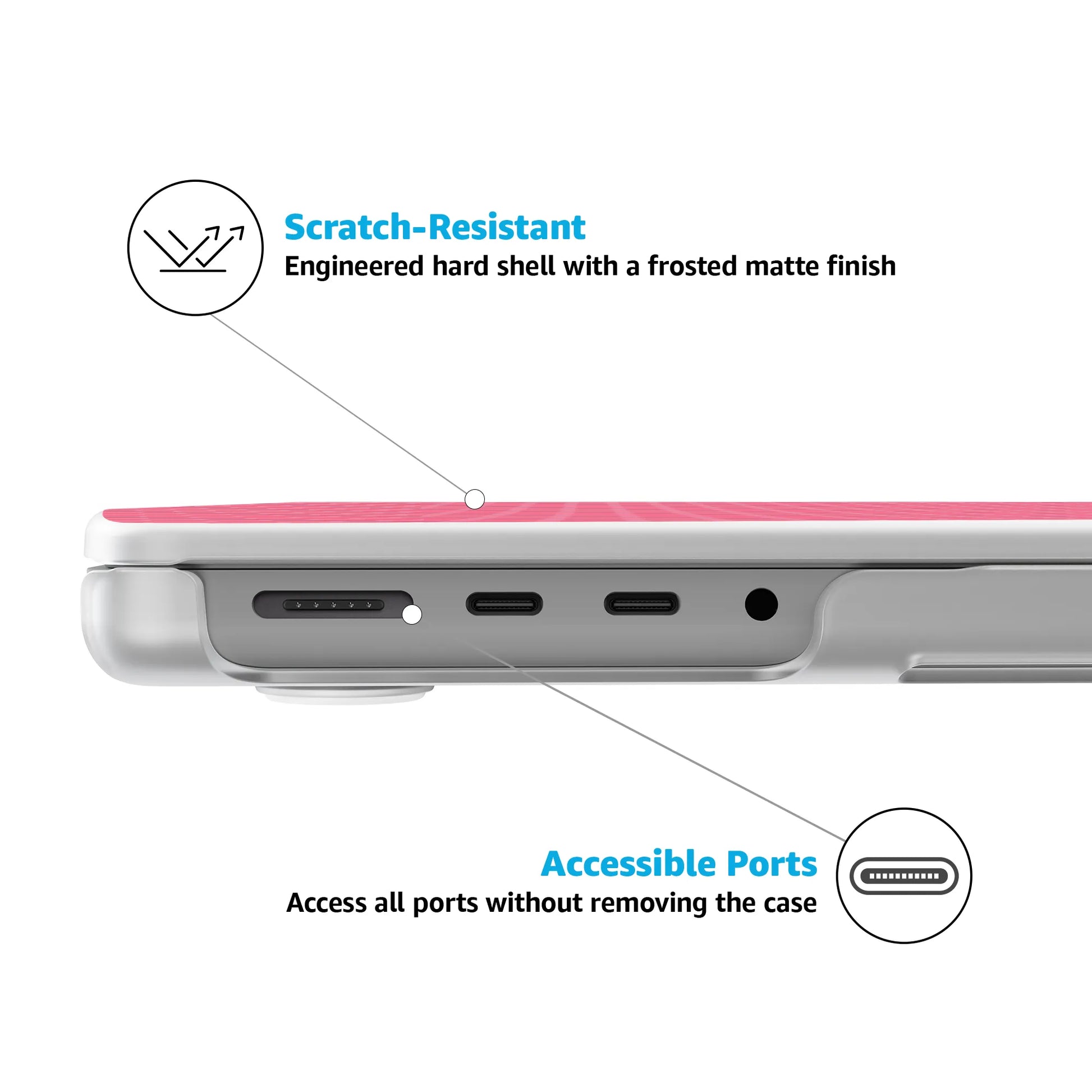 Perfect Stripes | Pink Stripes Laptop Shell