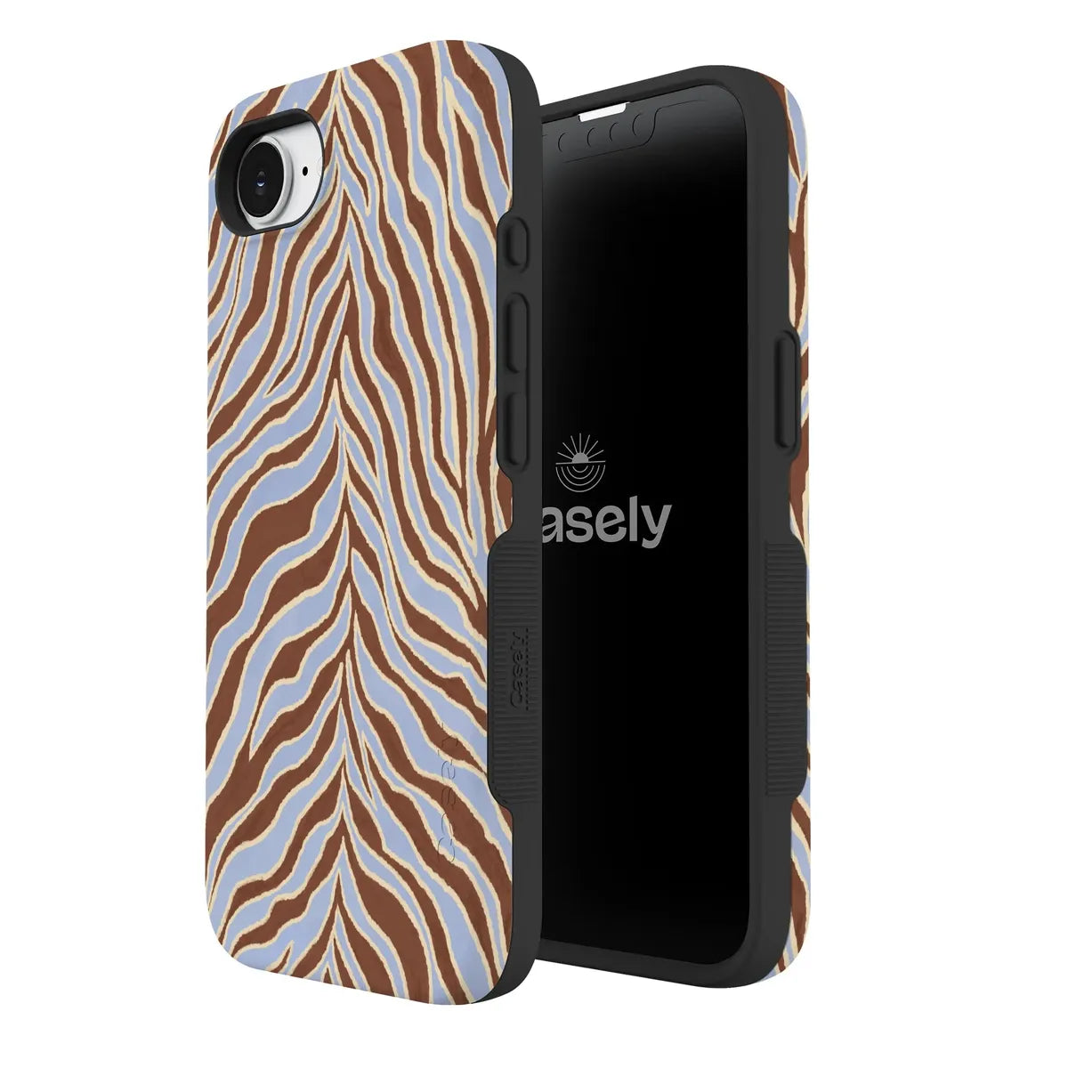 Untamed | Brown & Blue Zebra Case
