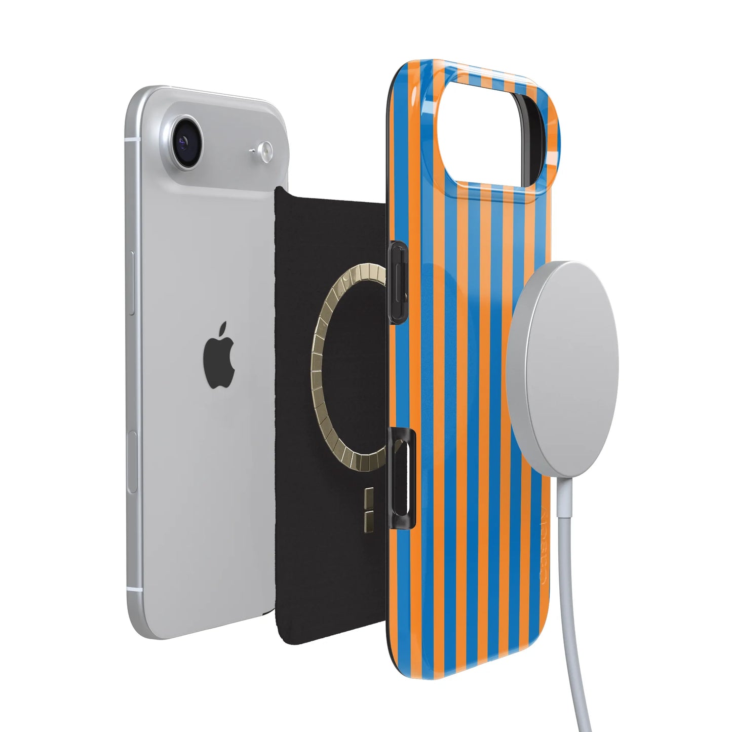Go New York | Blue & Orange Stripes Case