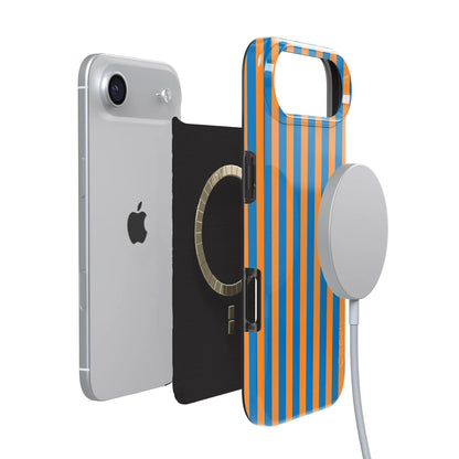 Go New York | Blue & Orange Stripes Case