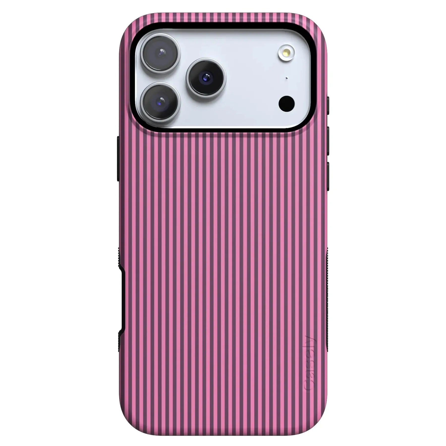 Stripes and the City | Pink & Purple Pinstripe Case - iPhone 17 Pro