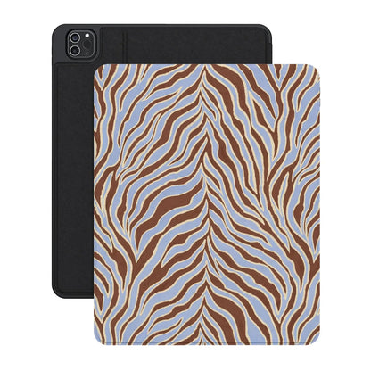 Untamed | Brown & Blue Zebra iPad Case