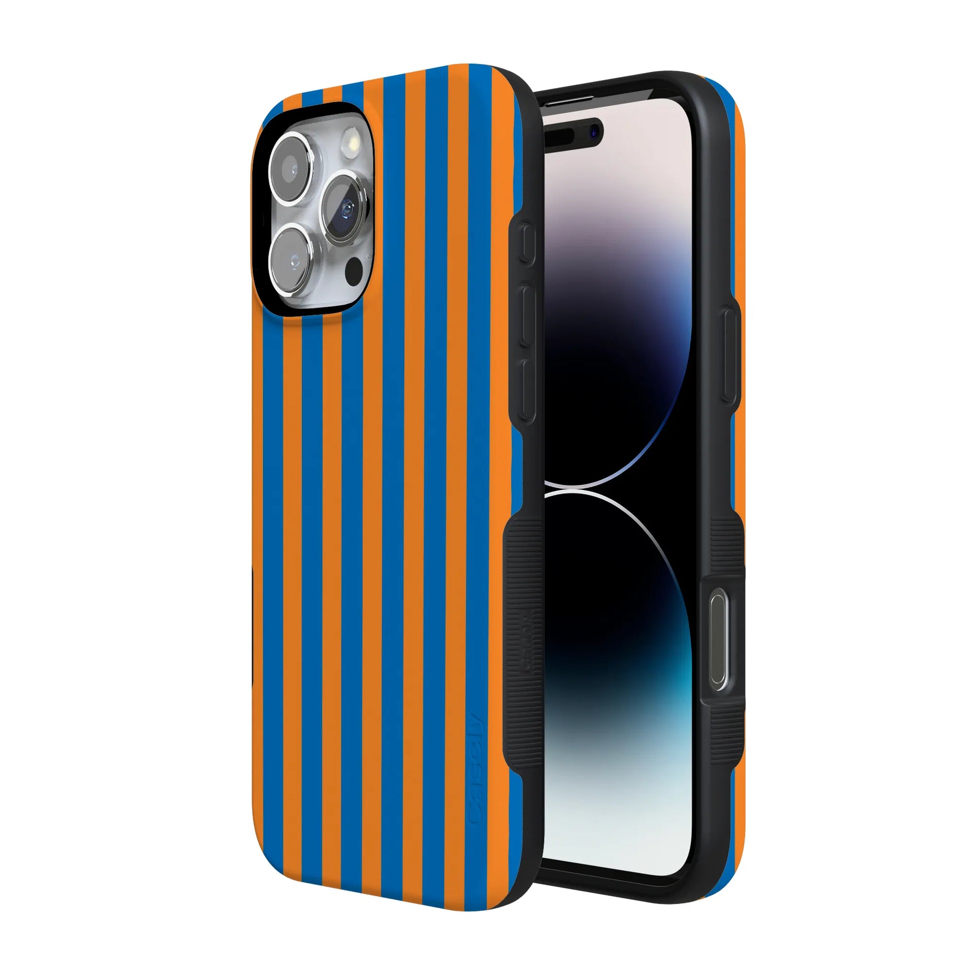 Go New York | Blue & Orange Stripes Case