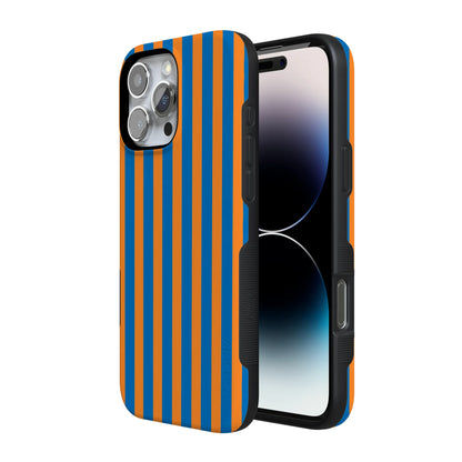 Go New York | Blue & Orange Stripes Case