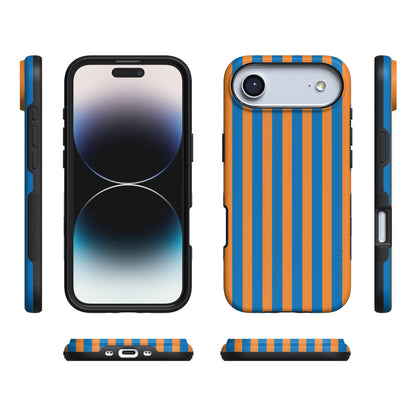 Go New York | Blue & Orange Stripes Case