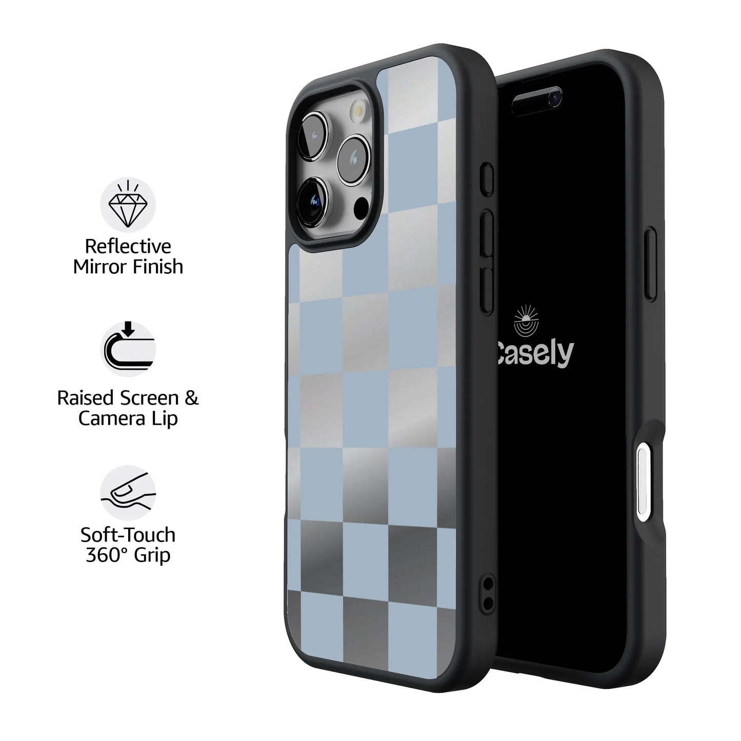 Fit Check | Light Blue Checkerboard Case