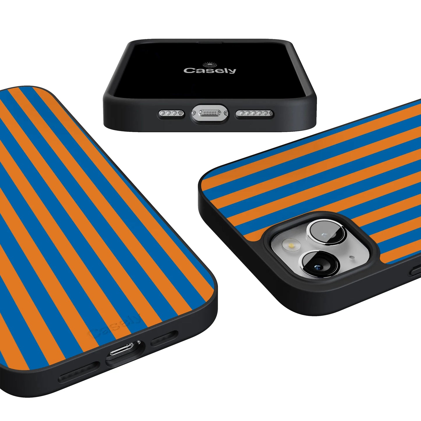 Go New York | Blue & Orange Stripes Case