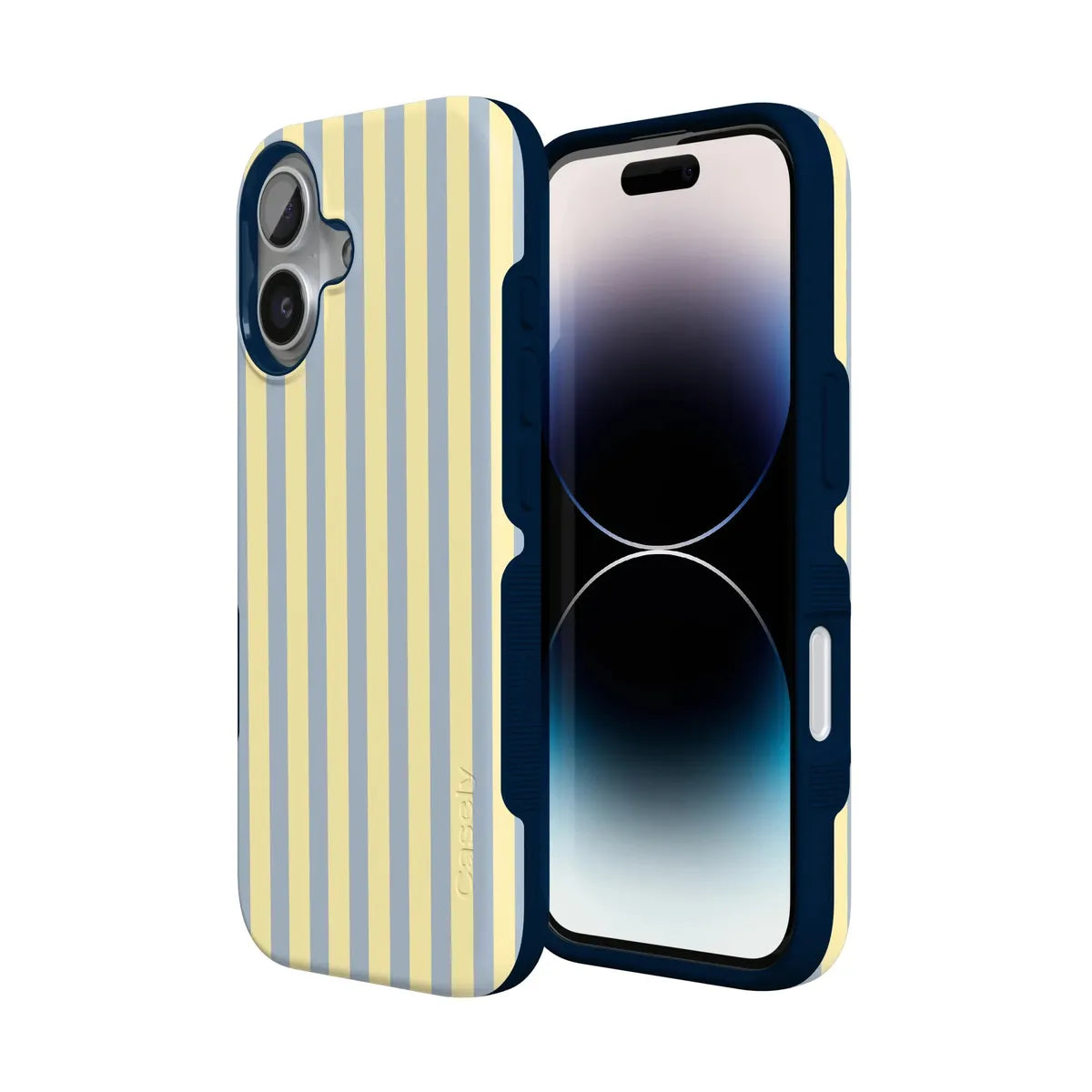 Coastline Stripes | Blue & Yellow Case