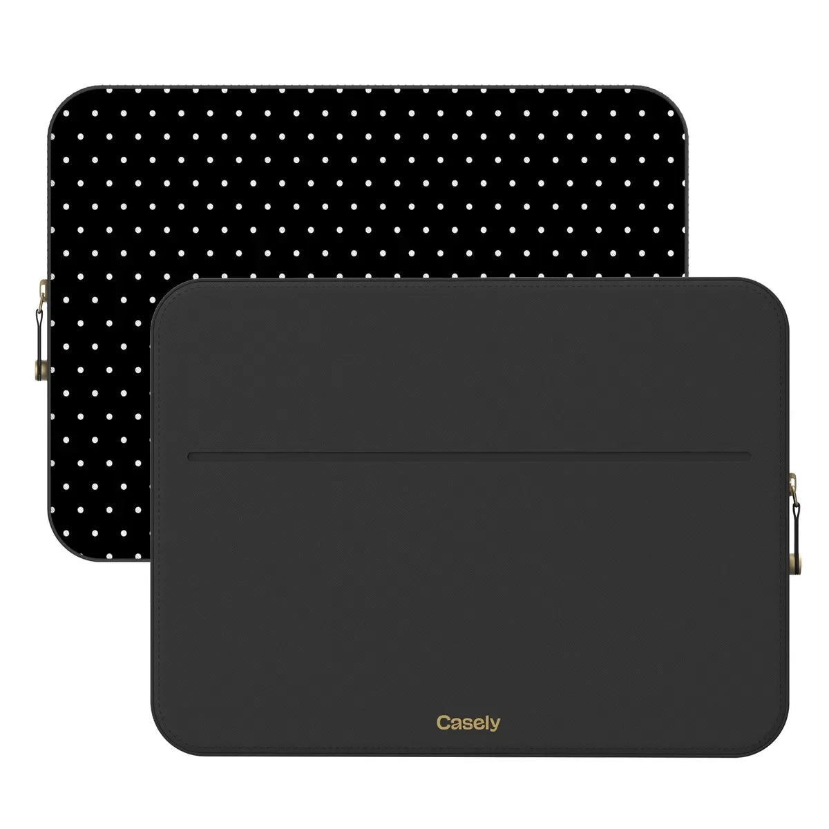 On the Dot | White Polka Dot Laptop Case