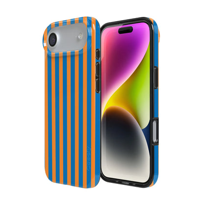 Go New York | Blue & Orange Stripes Case