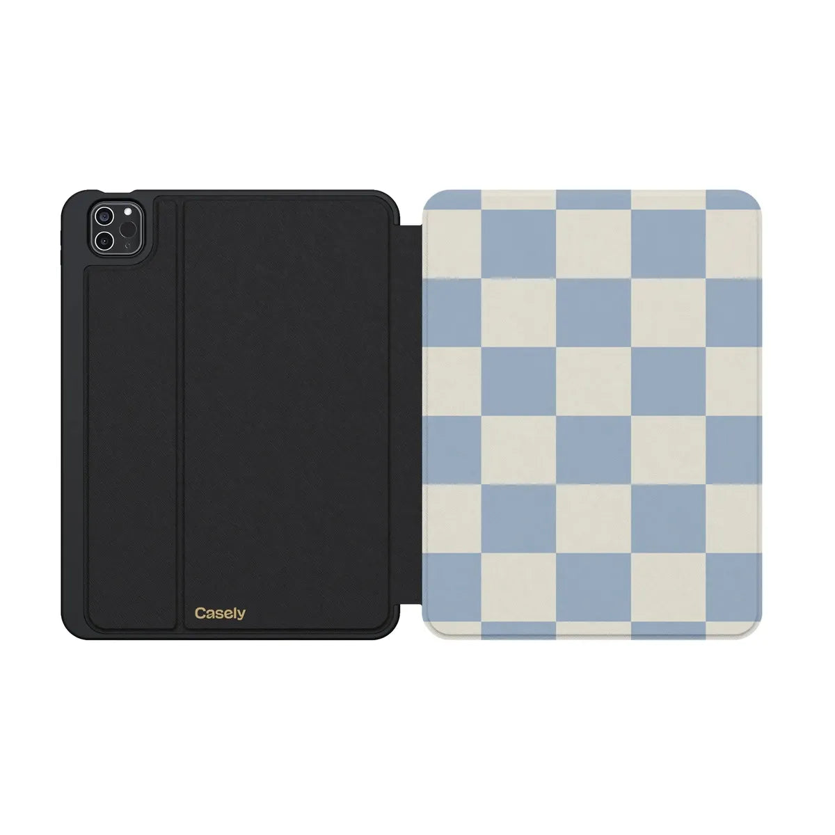 Fit Check | Light Blue Checkerboard iPad Case