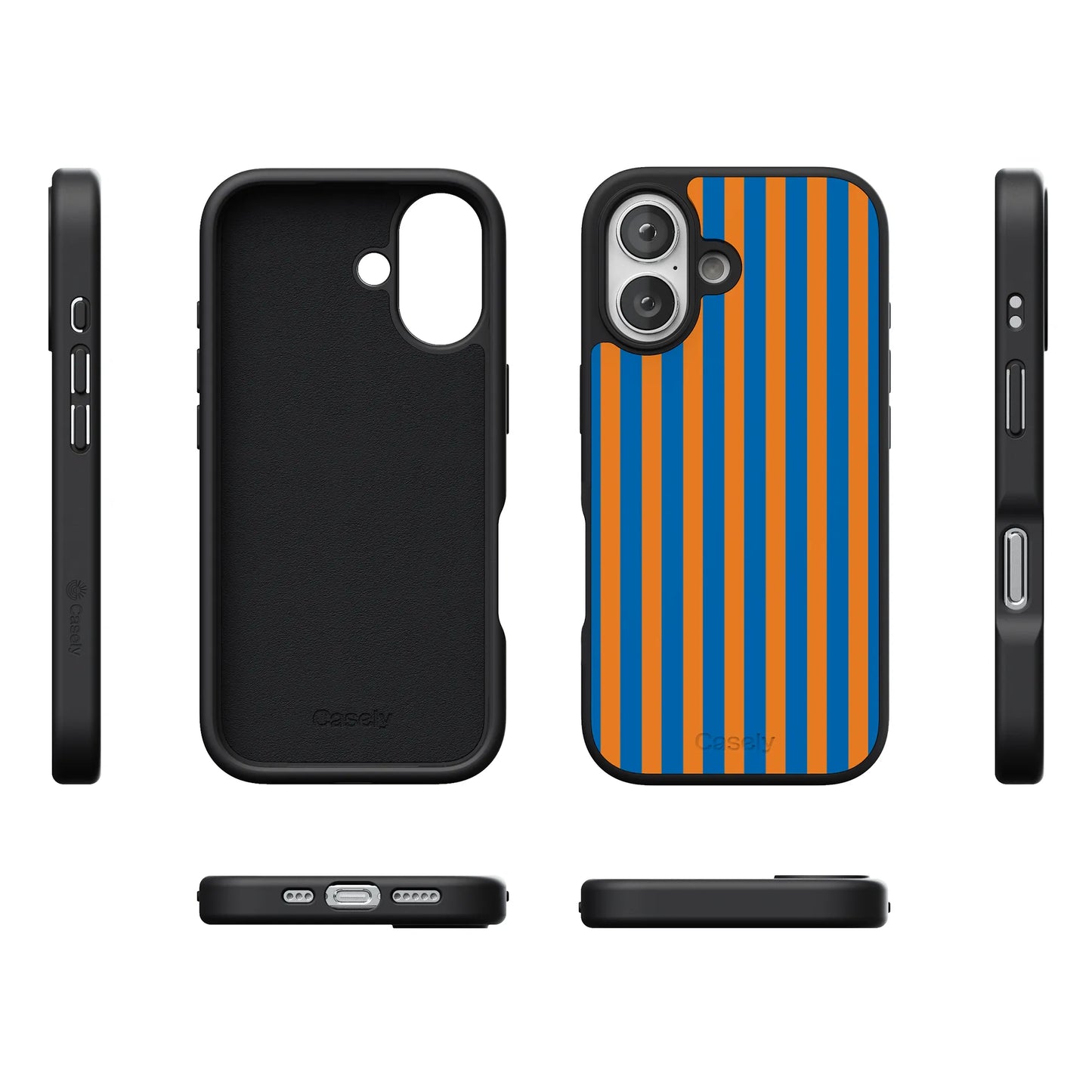Go New York | Blue & Orange Stripes Case