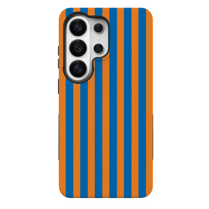 Go New York | Blue & Orange Stripes Case - Galaxy S26 Ultra