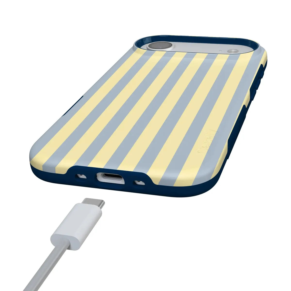 Coastline Stripes | Blue & Yellow Case