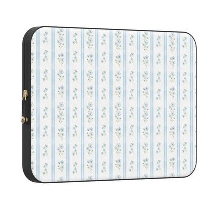Cottage Stripe | Blue Floral Laptop Case