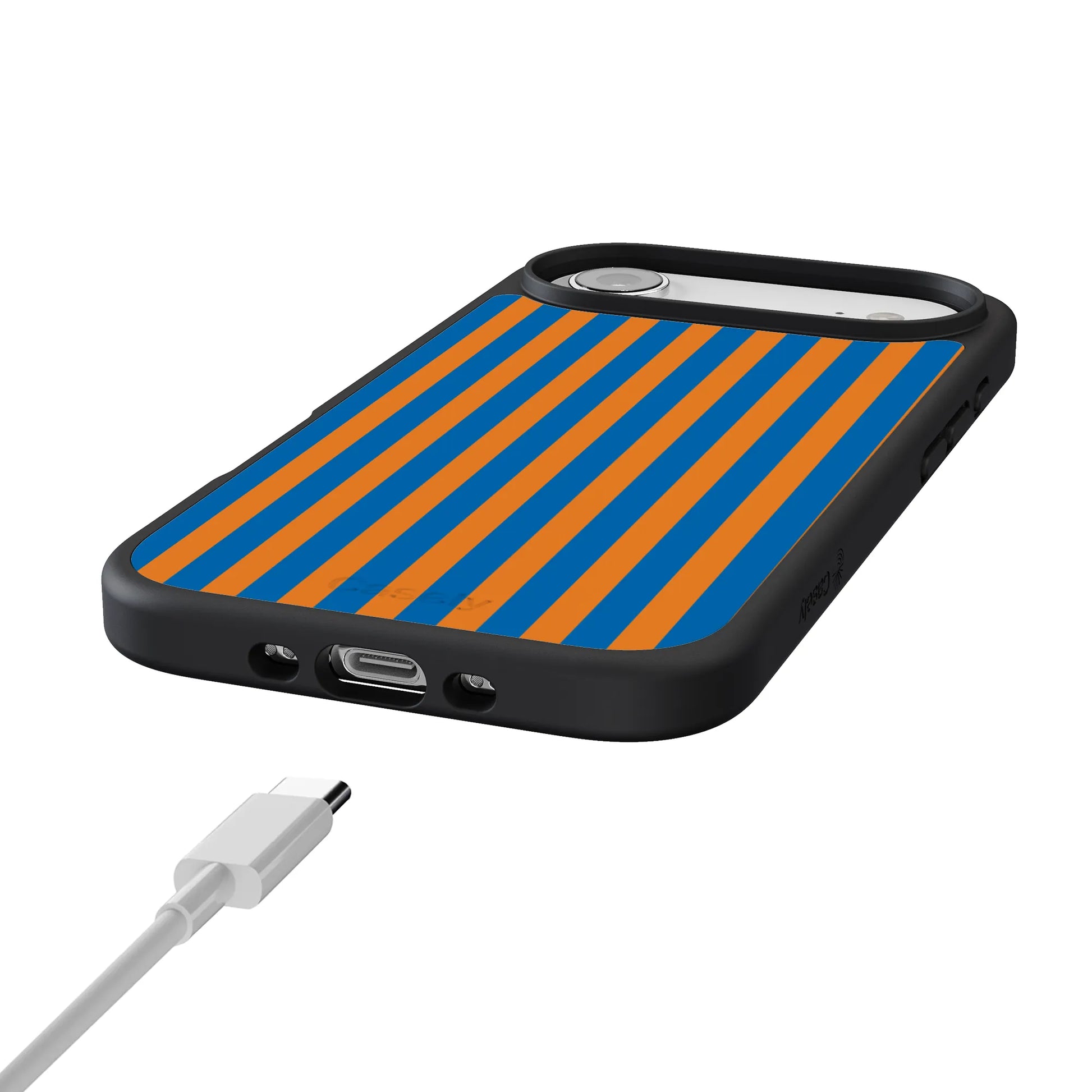 Go New York | Blue & Orange Stripes Case