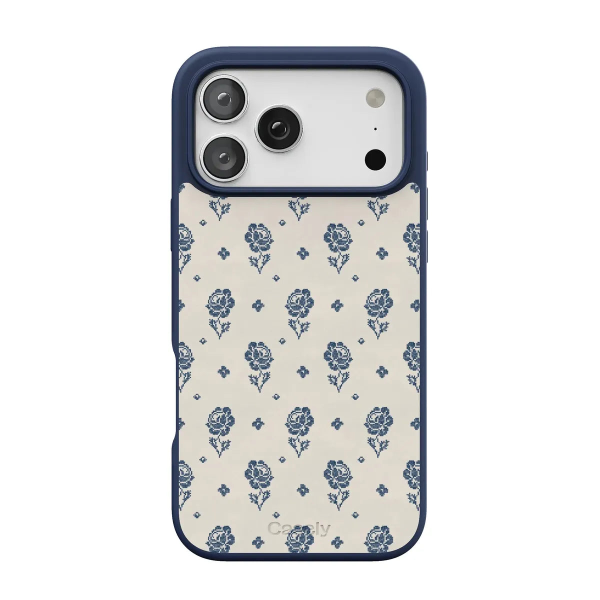 Seaside Stitch | Vintage Roses Case - iPhone 17 Pro