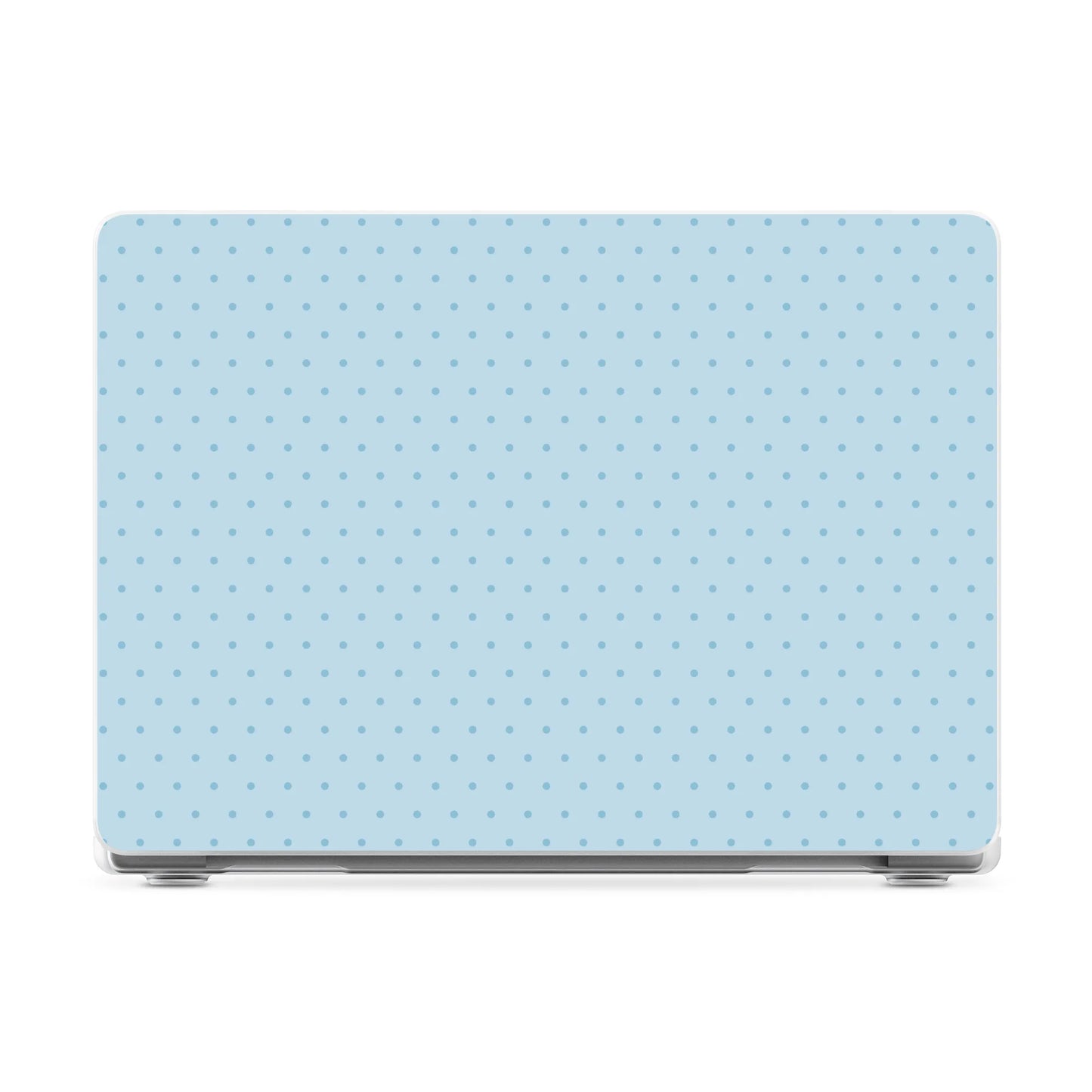 On the Dot | Blue Monochrome Polka Dot Laptop Shell - 16" MacBook Pro