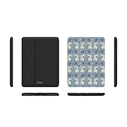 Seahorse Drift | Coastal Blues iPad Case