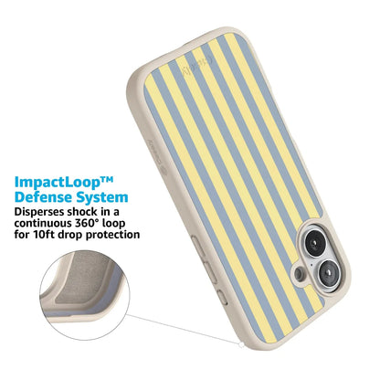 Coastline Stripes | Blue & Yellow Case