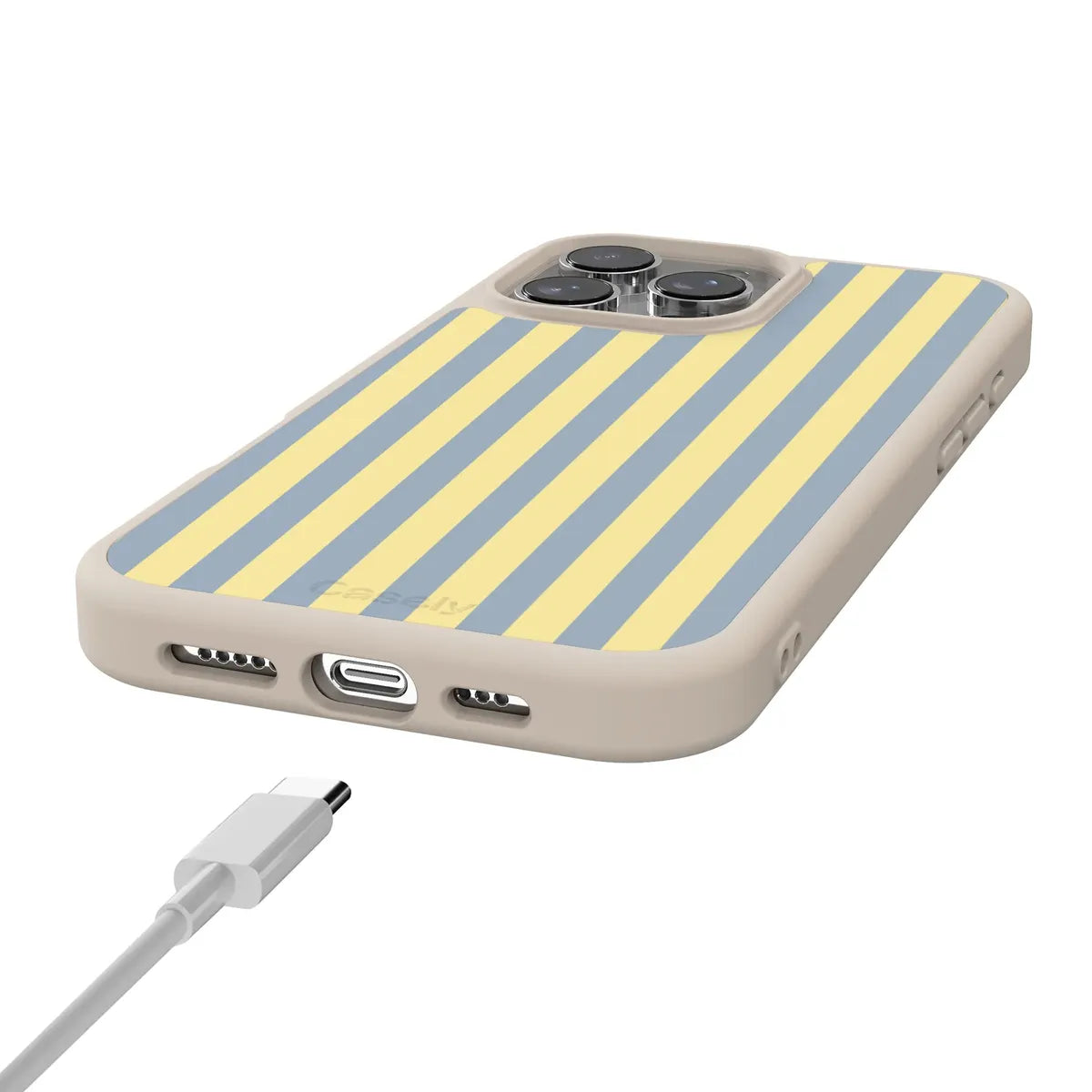 Coastline Stripes | Blue & Yellow Case