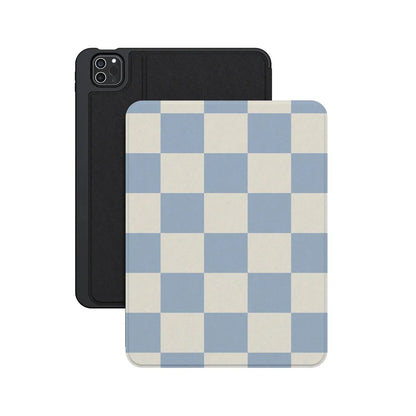 Fit Check | Light Blue Checkerboard iPad Case