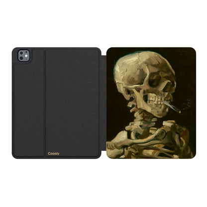 Van Gogh | Head of a Skeleton with a Burning Cigarette iPad Case