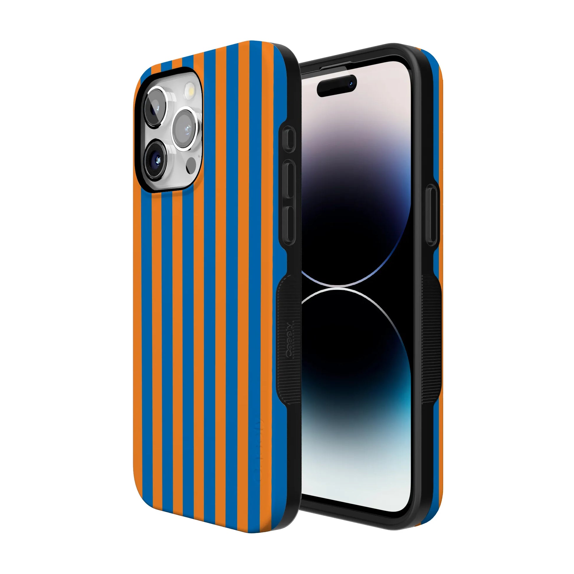 Go New York | Blue & Orange Stripes Case