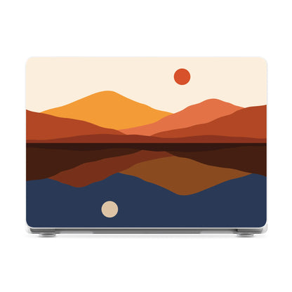 Opposites Attract | Day & Night Colorblock Mountains Laptop Shell - 15" MacBook Air