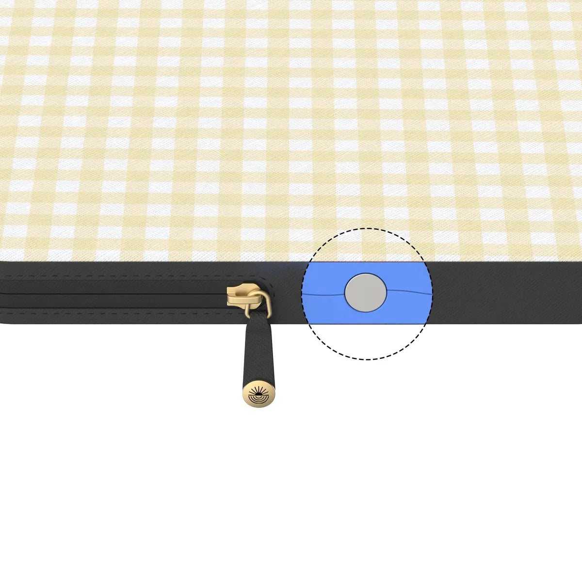 Pastel Picnic | Yellow Gingham Laptop Case
