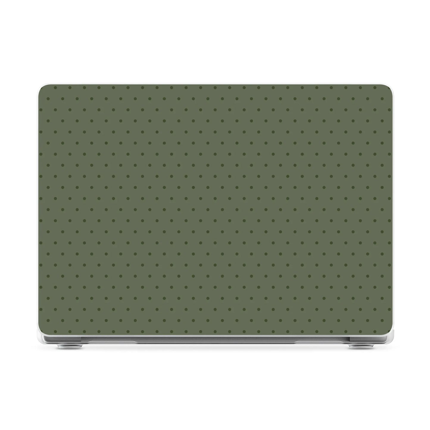 On the Dot | Olive Green Polka Dot Laptop Shell - 15" MacBook Air