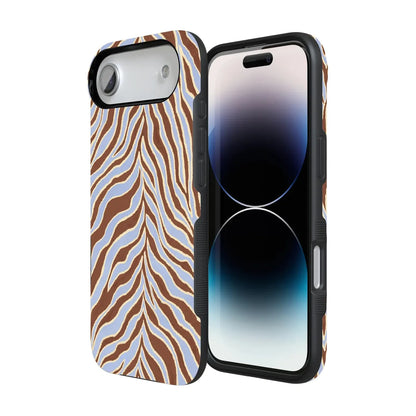 Untamed | Brown & Blue Zebra Case