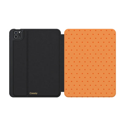 On the Dot | Orange Polka Dot iPad Case