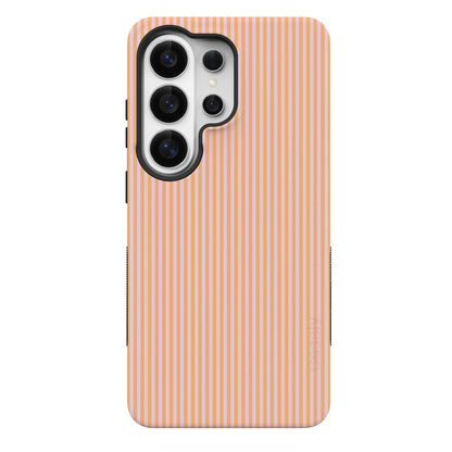 Stripes and the City | Orange & Pink Pinstripe Case - Galaxy S26 Ultra
