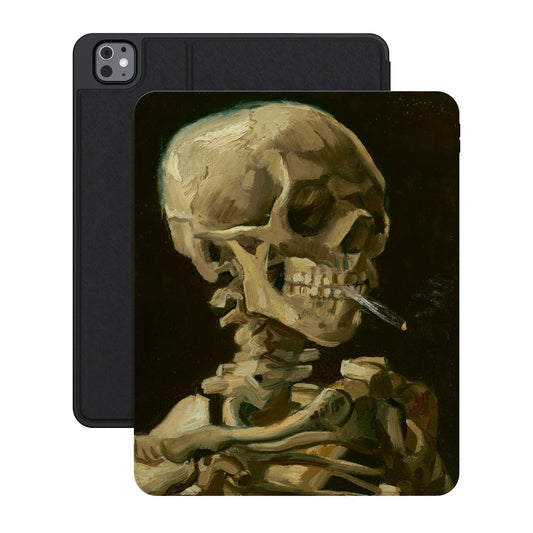 Van Gogh | Head of a Skeleton with a Burning Cigarette iPad Case - iPad Pro 13" (M4, 2024)