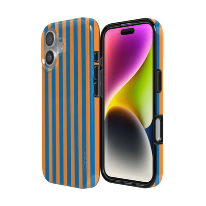 Go New York | Blue & Orange Stripes Case
