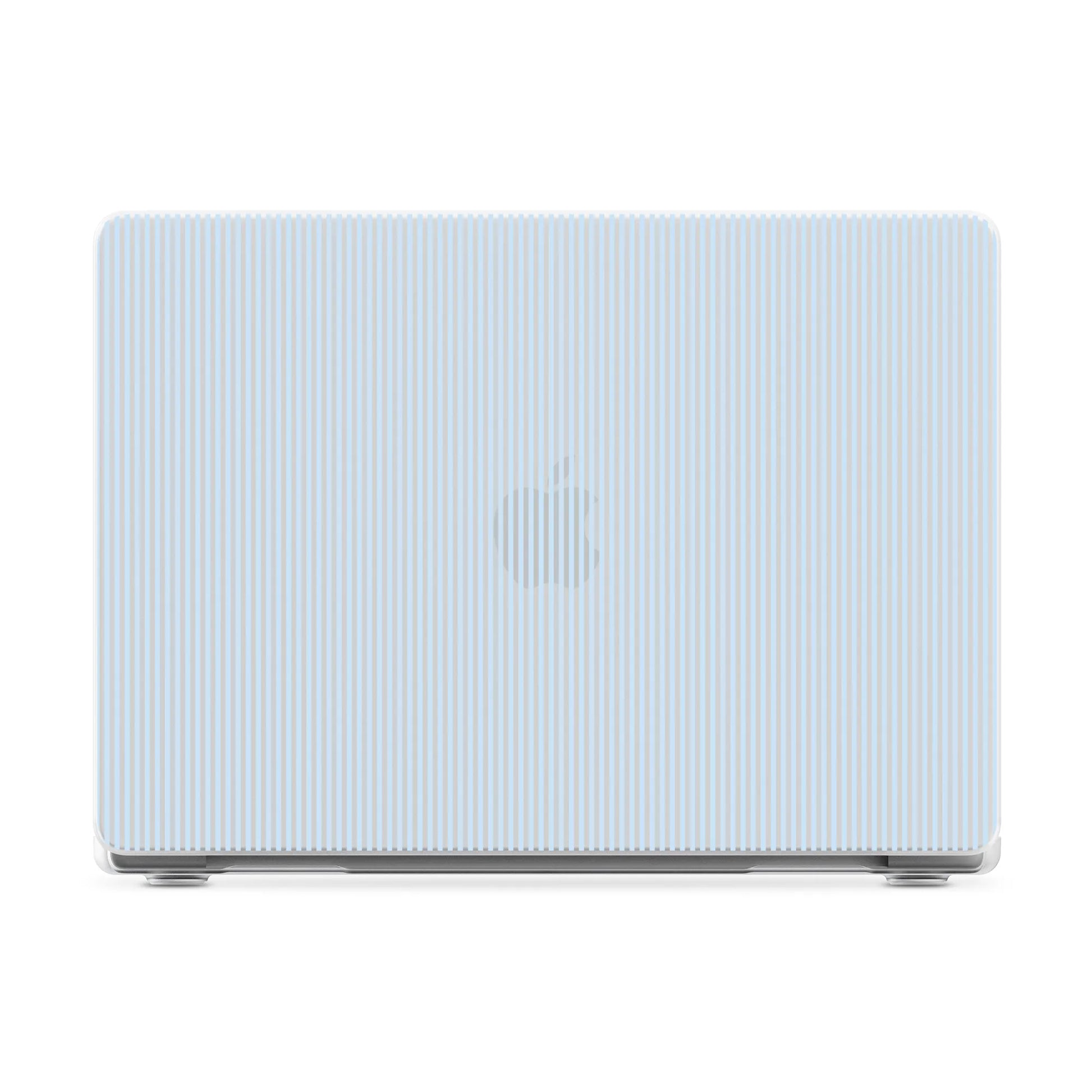 Stripes and the City | Light Blue Pinstripe Laptop Shell - 16" MacBook Pro