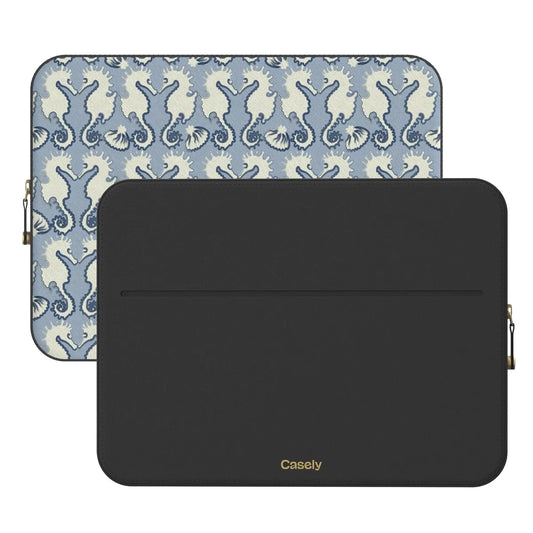 Seahorse Drift | Coastal Blues Laptop Case