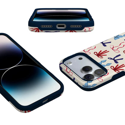 American Girlie | Red White & Blue Bows Case
