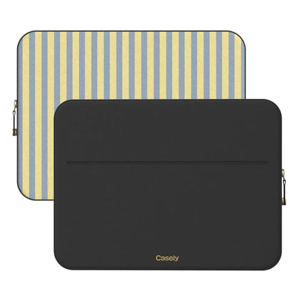 Coastline Stripes | Blue & Yellow Laptop Case