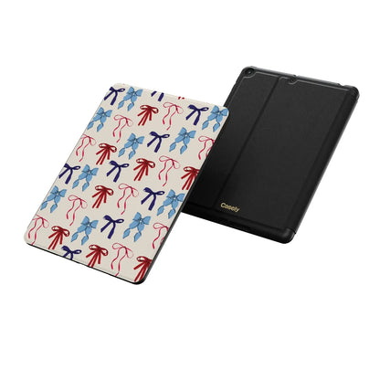 American Girlie | Red White & Blue Bows iPad Case