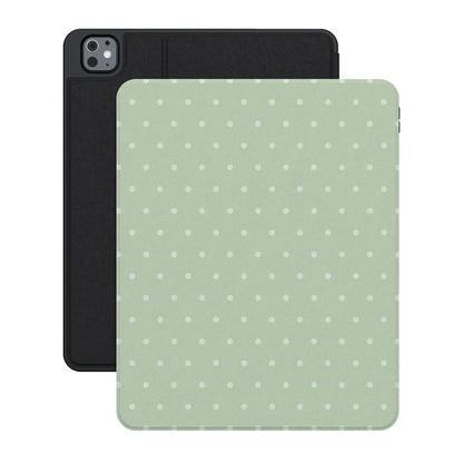 On the Dot | Green Polka Dot iPad Case