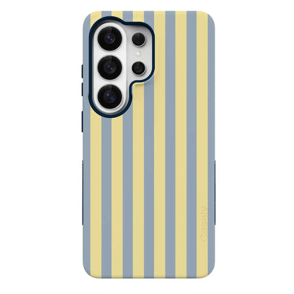Coastline Stripes | Blue & Yellow Case - Galaxy S26 Ultra